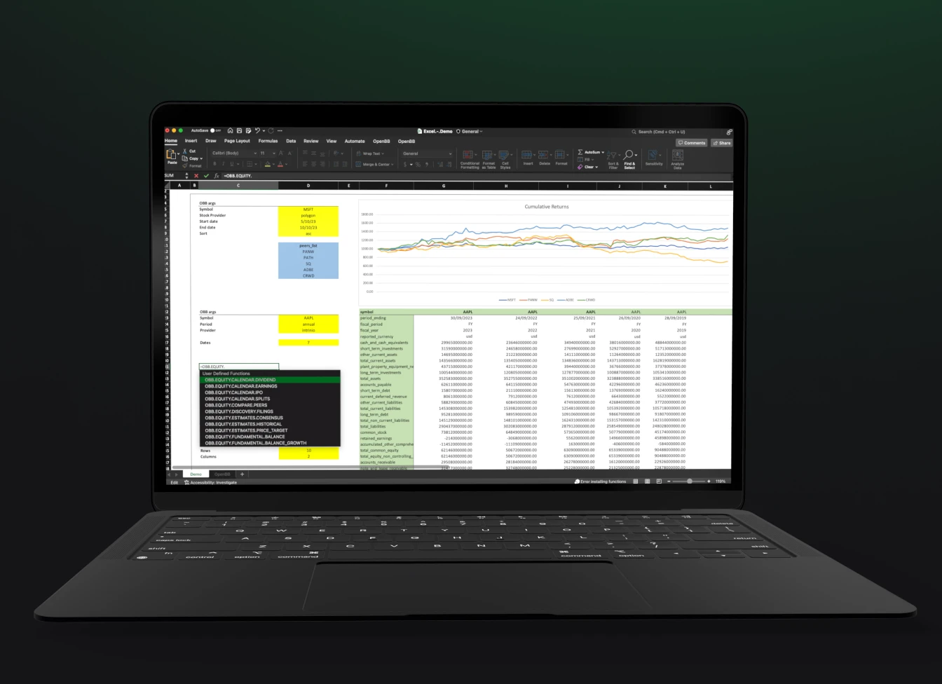 Introducing the OpenBB Add-in for Excel cover