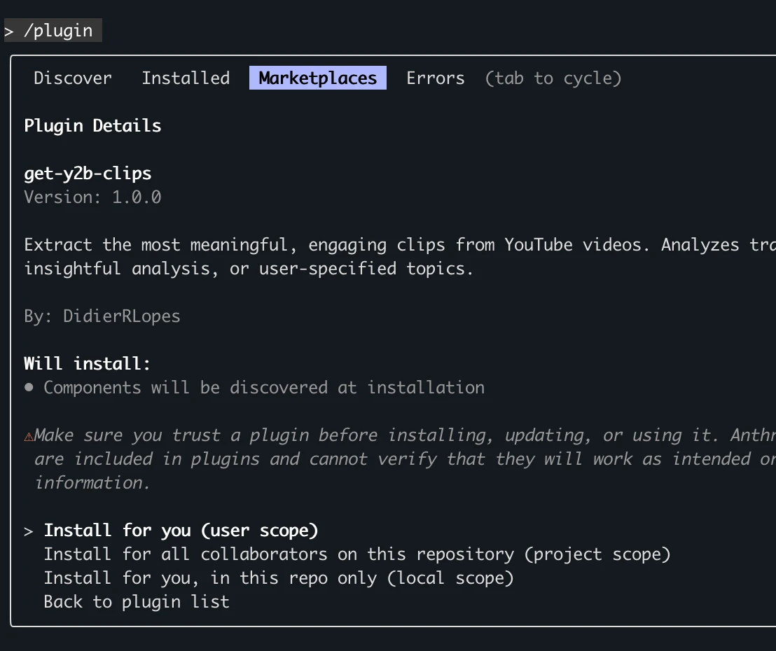 Install options