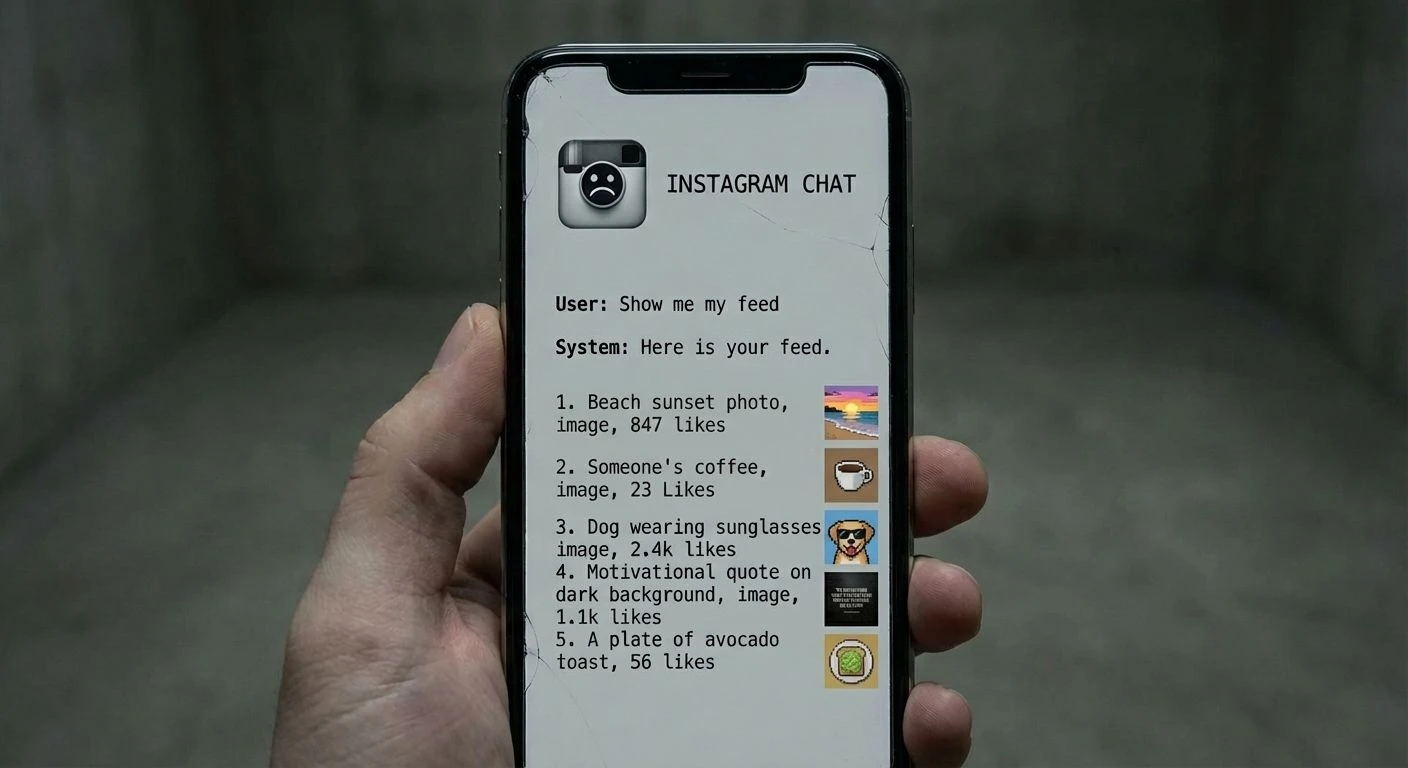 Chat-only Instagram thought experiment