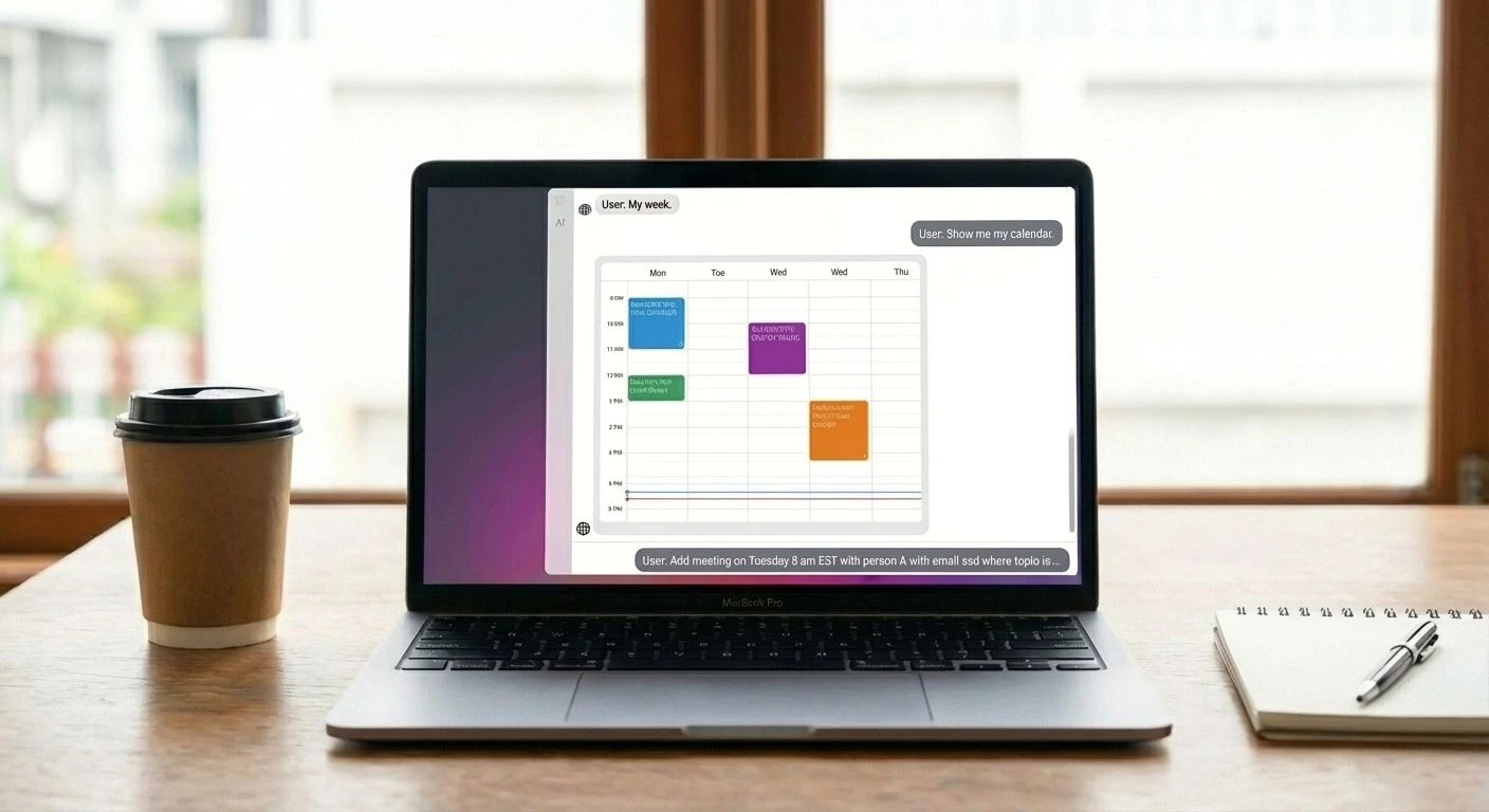 Chat-only calendar thought experiment