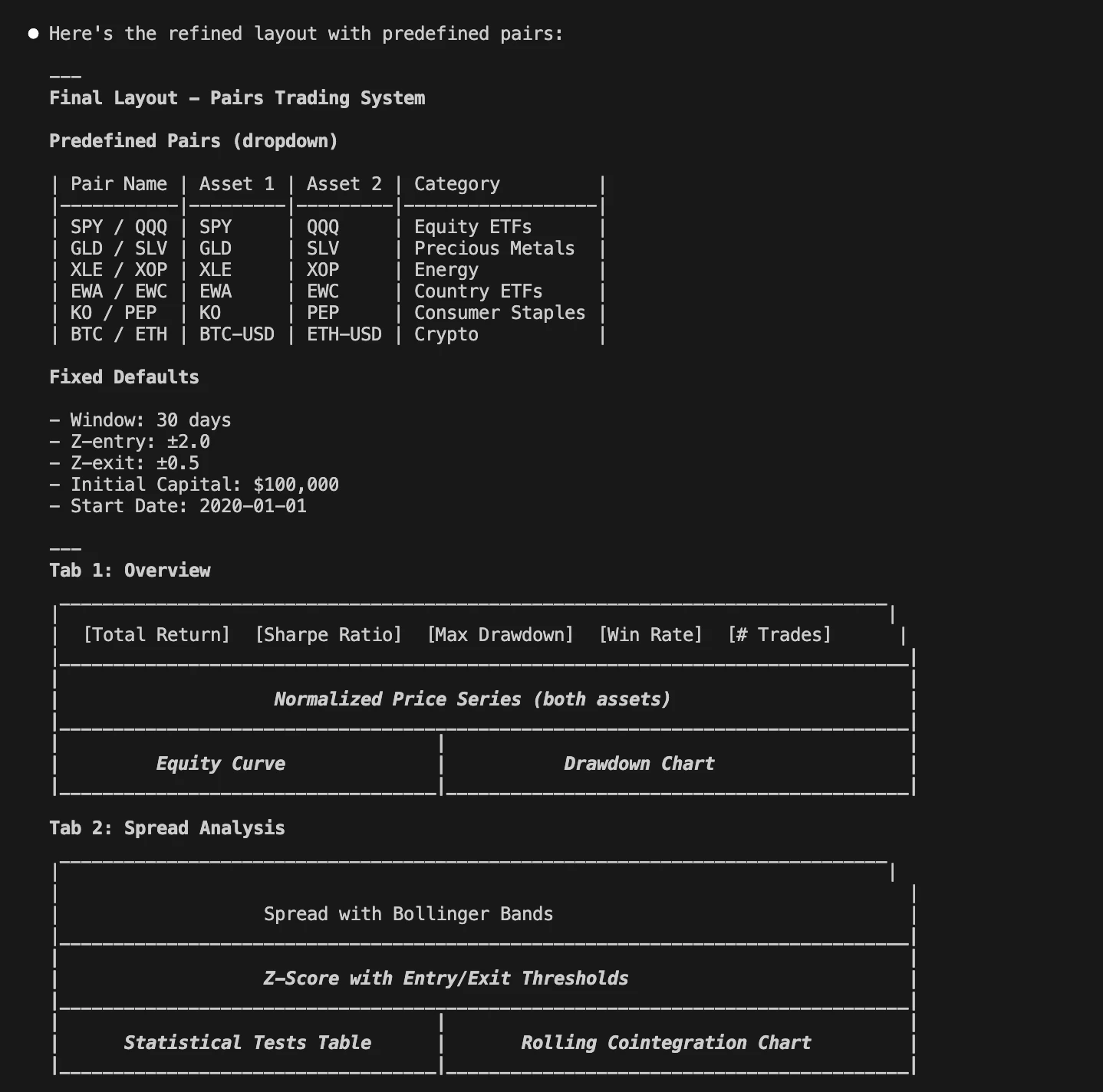 Claude output - part 1
