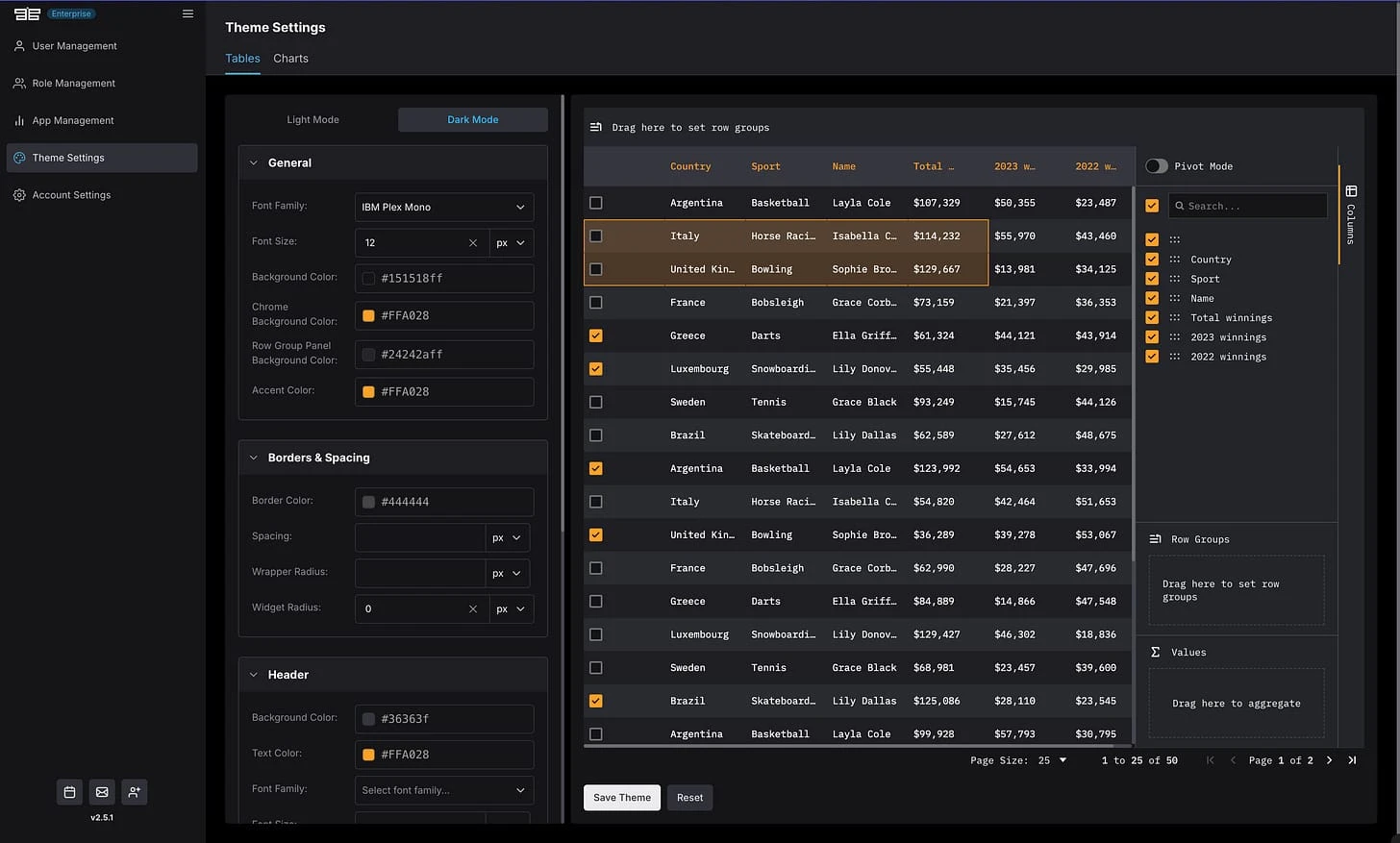 Custom company theme with watermark in OpenBB
