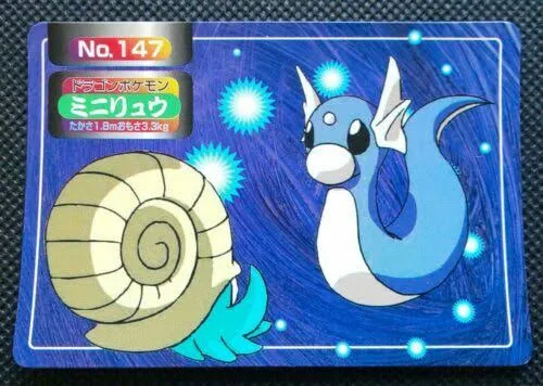 The Topsun Dratini vs Omanyte battle card