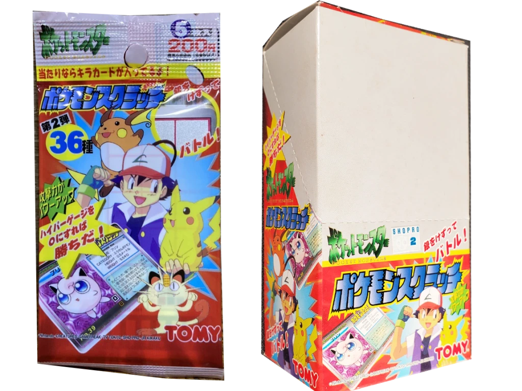 Tomy Scratch Series 2 pack and box from 1997